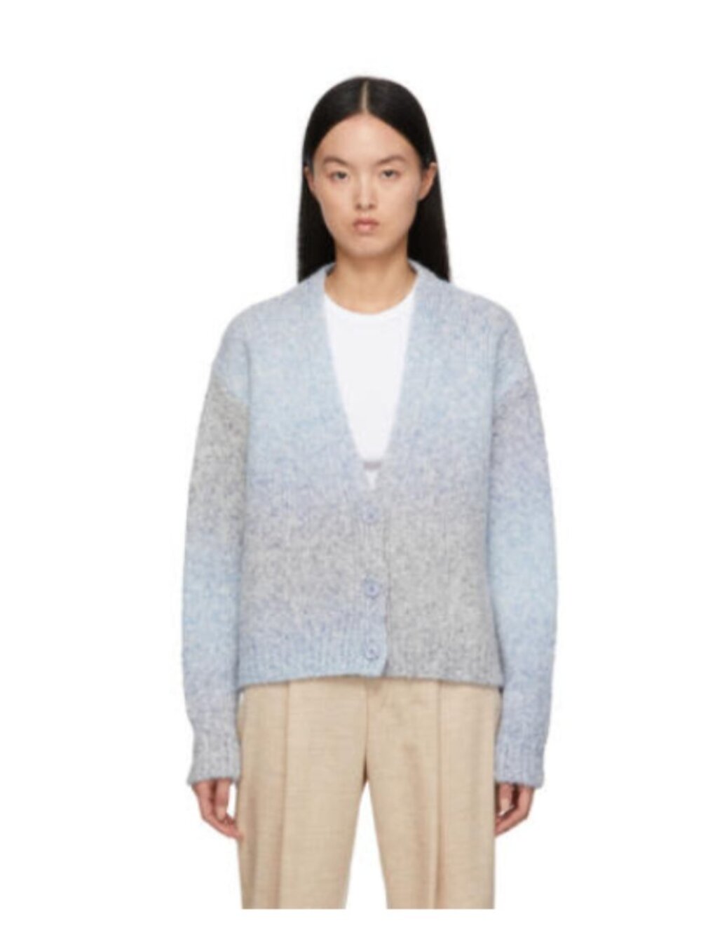 Boss Blue Alpaca & Wool Fallona Cardigan